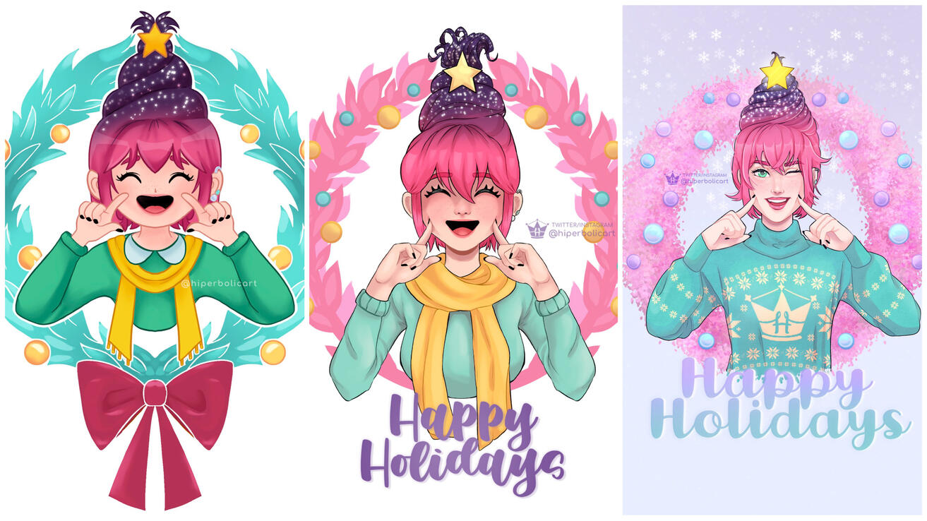 This is the same drawing, one year between any of them